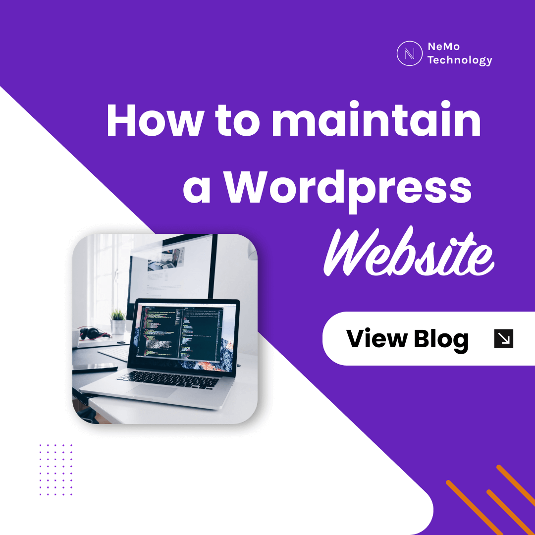 How to maintain a wordpress website