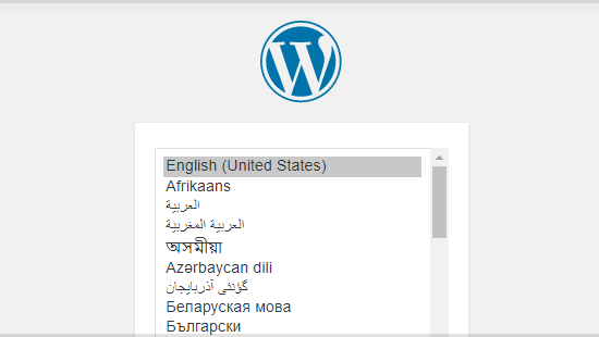 Install Wordpress website development
